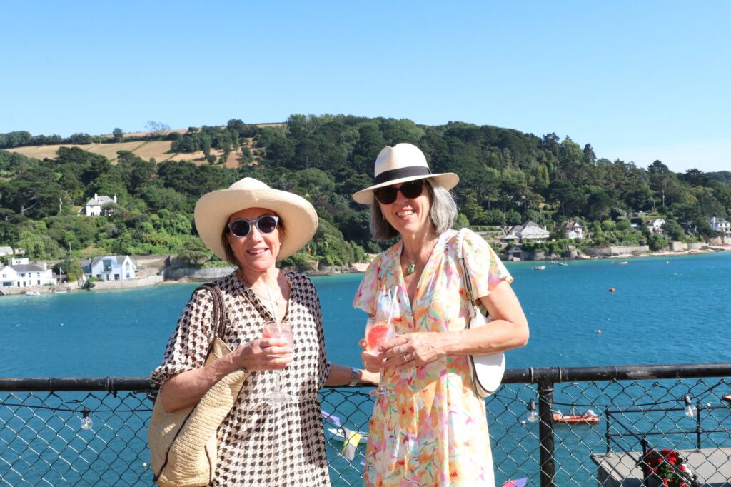 Drinks being served on the Cliff House terrace