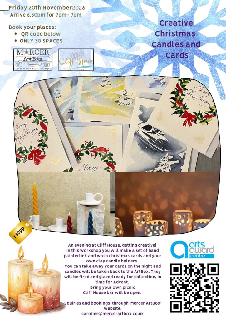 Christmas Candles, Cards and Wine!